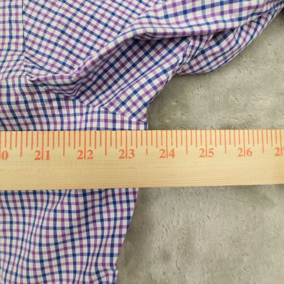 Polo Ralph Lauren Vintage Men's Stanton Purple Plaid Button Up Shirt size Large - Picture 5 of 9